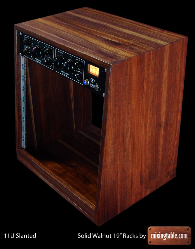 19 inch walnut racks for audio gear by