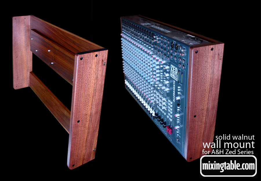 wall mount for the zed R16 by mixingtable.com